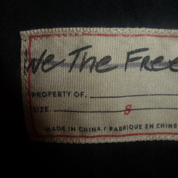 We The Free Black Faux Leather Blazer Jacket – Size Small (Fits M) - Picture 8 of 12